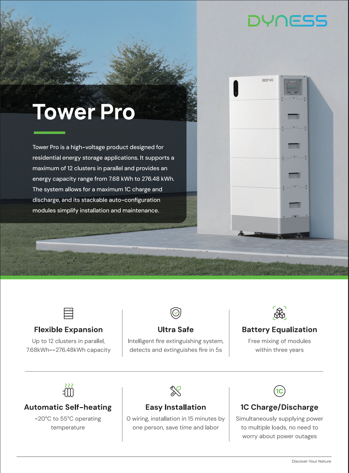 Dyness Tower Pro TP19 – Bateria de Alta Tensão 19,2 kWh (NOVO MODELO)