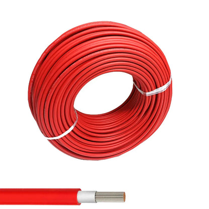 Cable solar rojo de 6 mm²