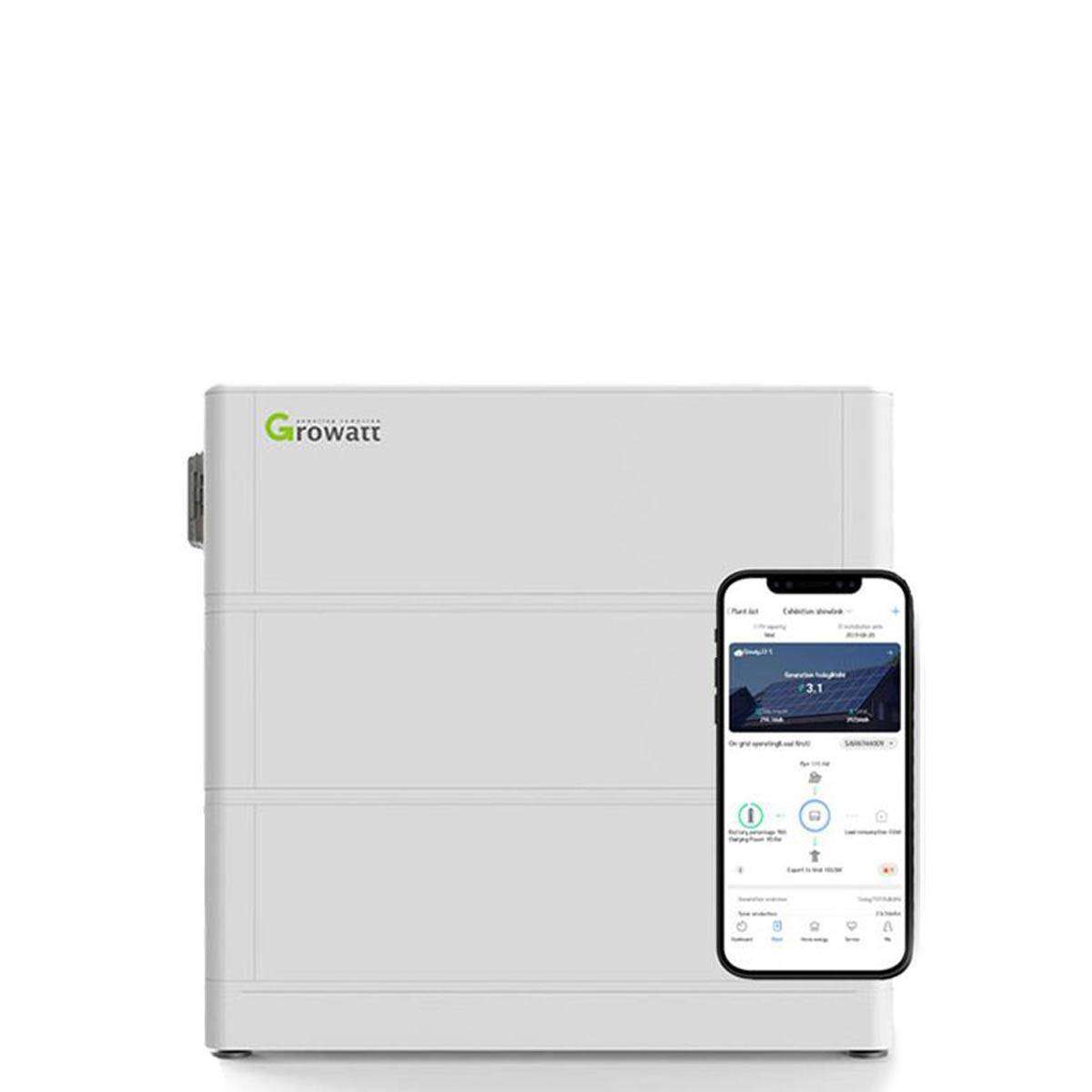 Growatt MIN 4200TL-XH Sistema Fotovoltaico 4kWp com Painéis Bifaciais e Bateria de 5,12 kWh