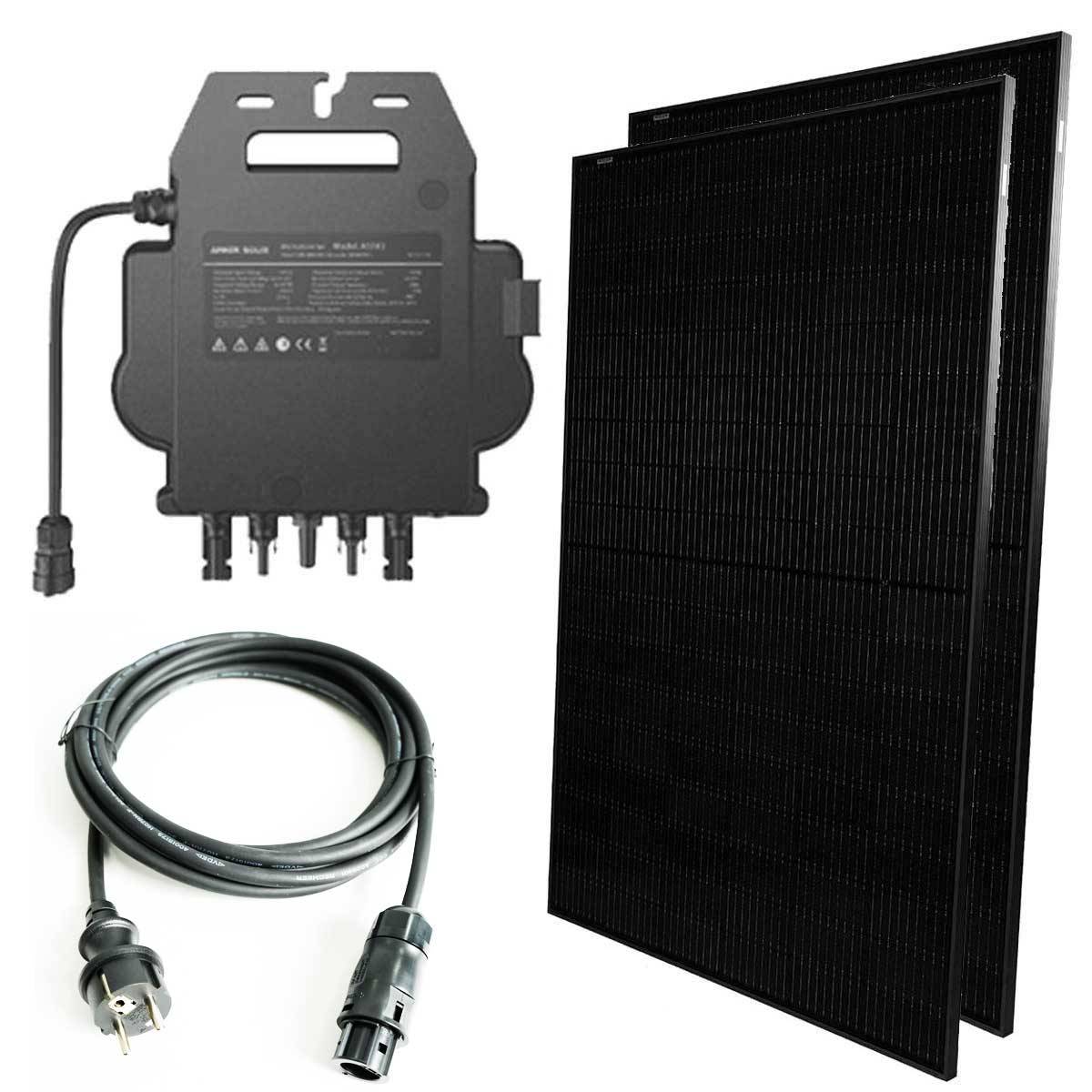 Sistema Solar Plug-in Marstek com Painel Solar de 900W e Microinversor MI0800W (0,8kW)