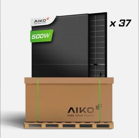 AIKO 500W NEOSTAR 2S+ A-MAH60Db | Módulo Solar Vidro-Vidro Full Black | 37x