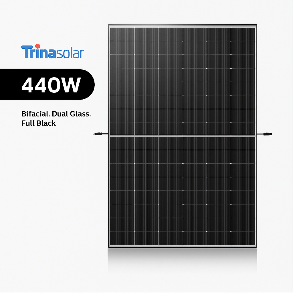 Trina Vertex S+ 440W Bifacial Full Black | TSM-NEG9RC.27 | 36x