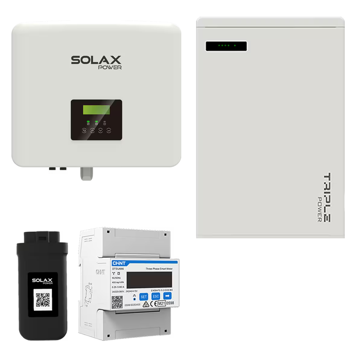 SolaX X1 G4 Inversor Híbrido 3,7 kW com Bateria Solar T58 5,8 kWh – Conjunto Completo